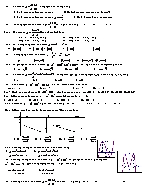 Đề thi thử môn Toán 12